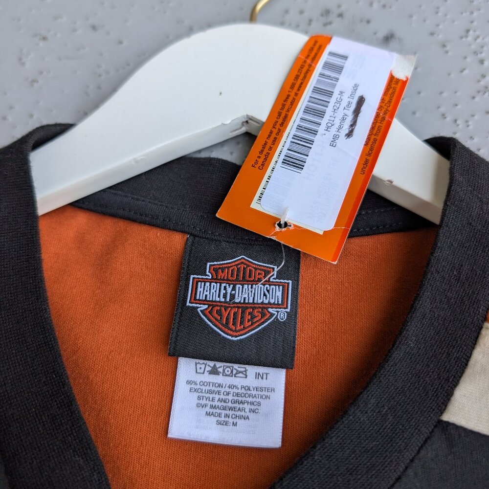 Harley-Davidson Colorblock Short Sleeve Shirt men's size M BNWT - Picture 4 of 7
